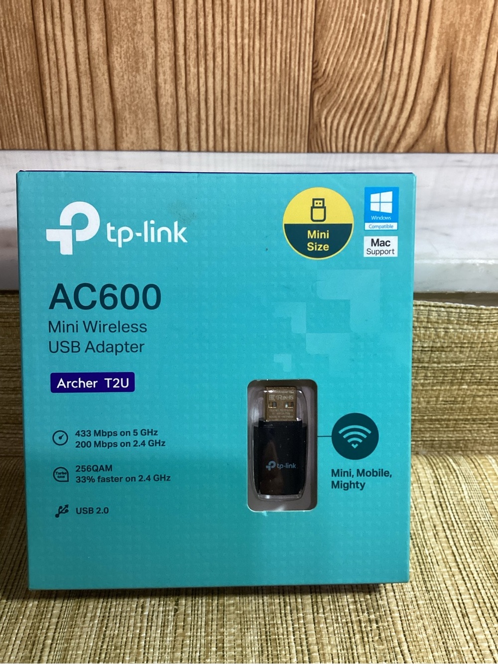 TP-Link AC600 Archer T2U Mini Wireless USB Adapter - Black